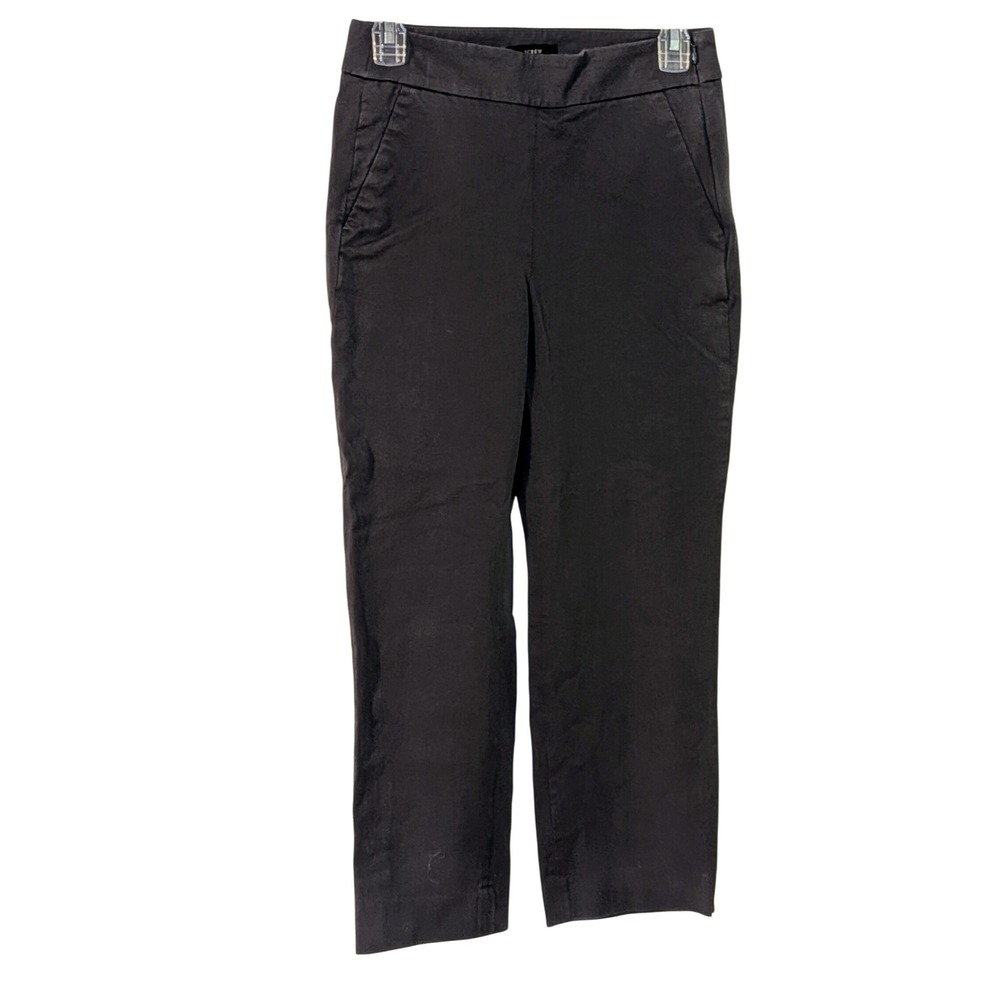 J. Crew Pants Gray Size 6P Cropped Ankle Length Career Casual Side Zip